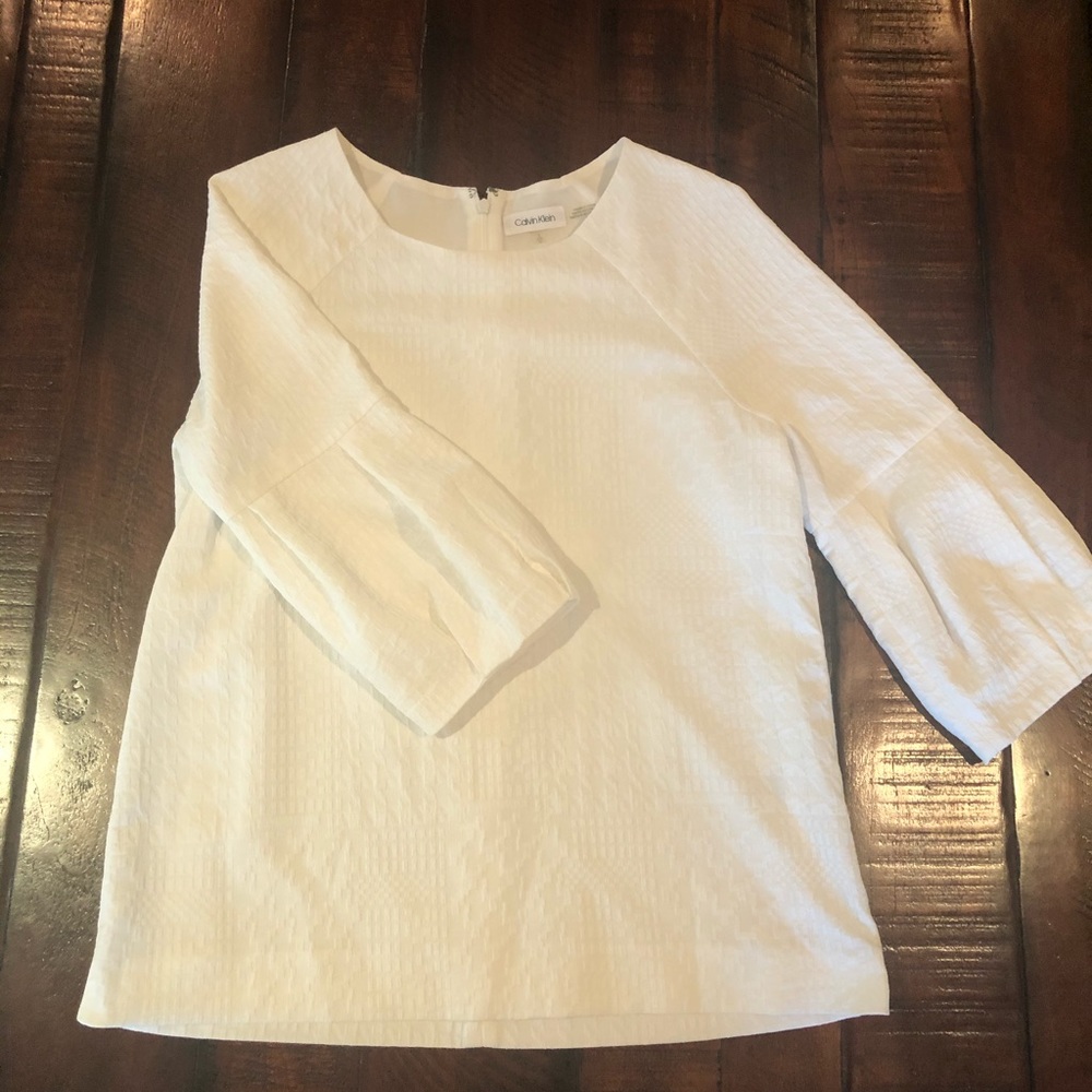 Calvin Klein puff sleeve top